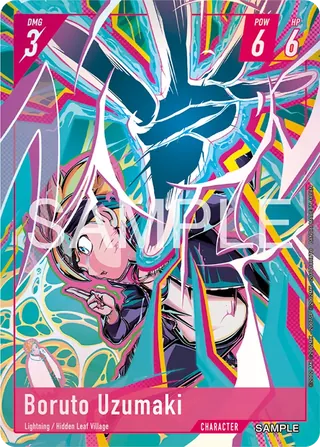 Boruto Uzumaki: Composition in intense colours (SAMPLE)