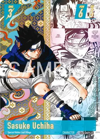 Sasuke Uchiha: Collage of manga panels (SAMPLE)