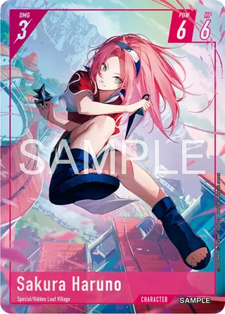Sakura Haruno: Illustration with kunai (SAMPLE)