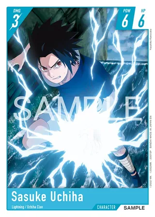 Sasuke Uchiha: Anime design with Chidori (SAMPLE)